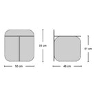 Sol Side Table - Dimensions