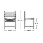 Spanish Dining Chair - Dimensions