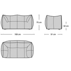 Le Bambole 2-Seater Sofa | Nue Modern