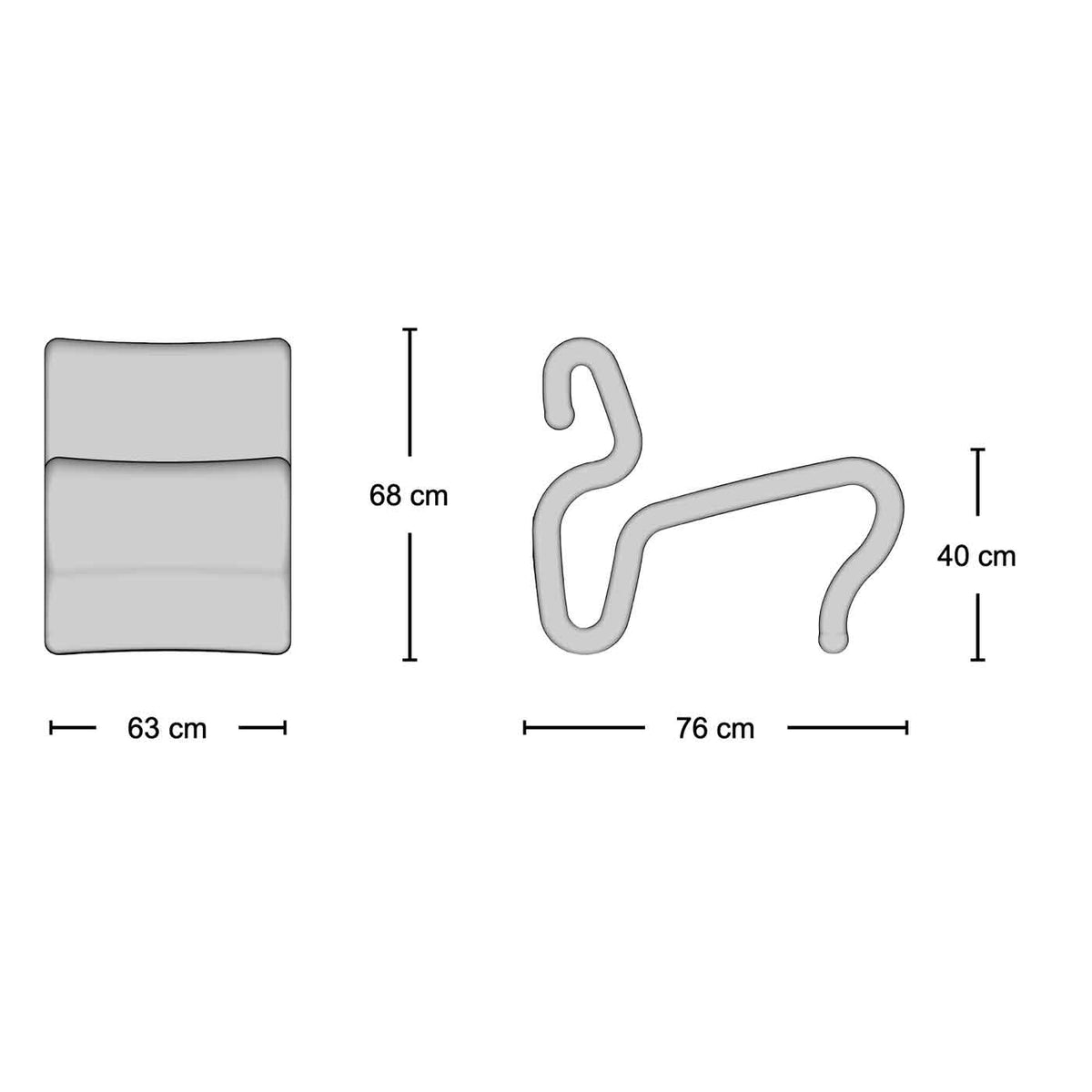 Etcetera Easy Chair - Dimensions