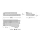 Budapest Sectional Sofa - sweeping curved sofa for larger living rooms