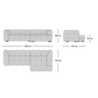 Boba Corner Sofa - deep corner seat and rounded arms in soft upholstery