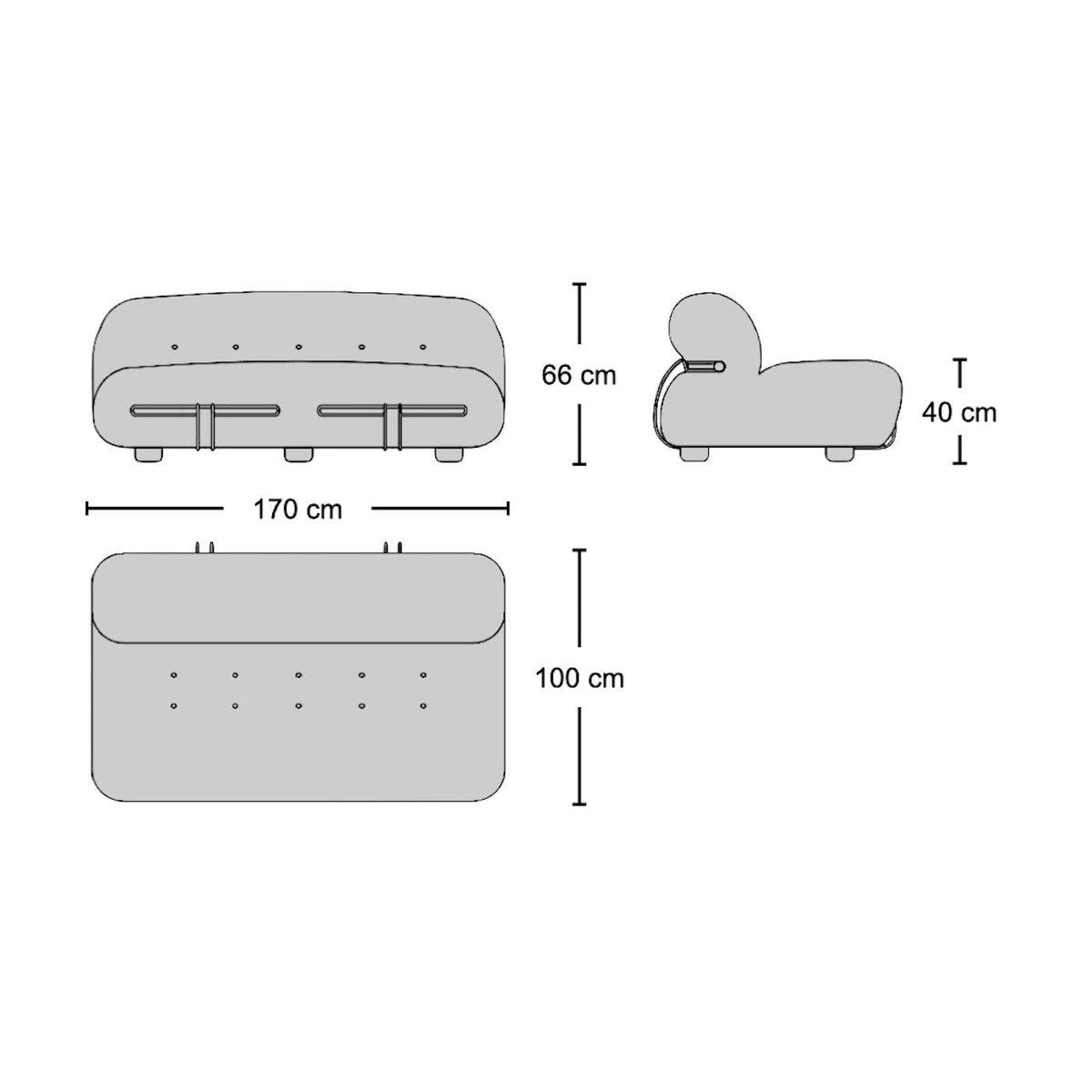 Soriana 2-Seater Sofa - quilted two-seater from Nue Modern