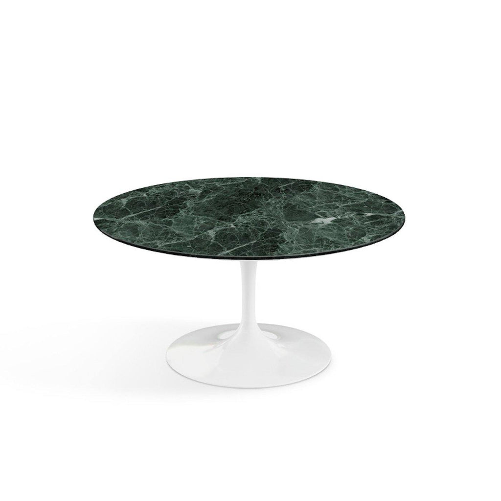 Pedestal Low Table - Marble Top - mid-century modern pedestal design