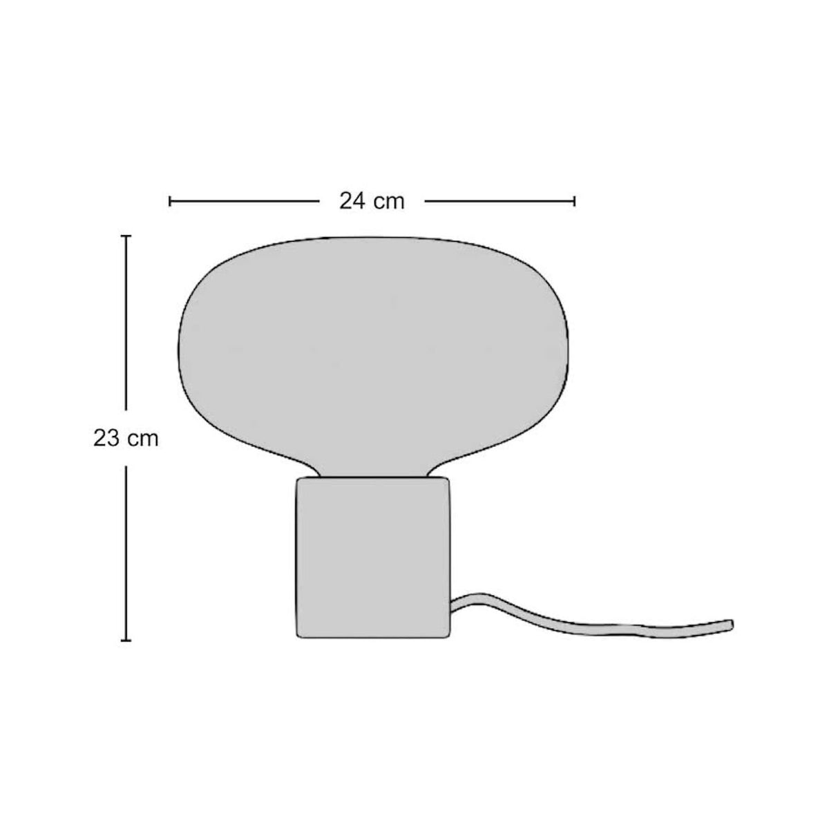 Karl-Johan Table Lamp - glass shade