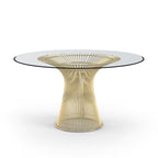 Platner Dining Table - wire base that catches the light