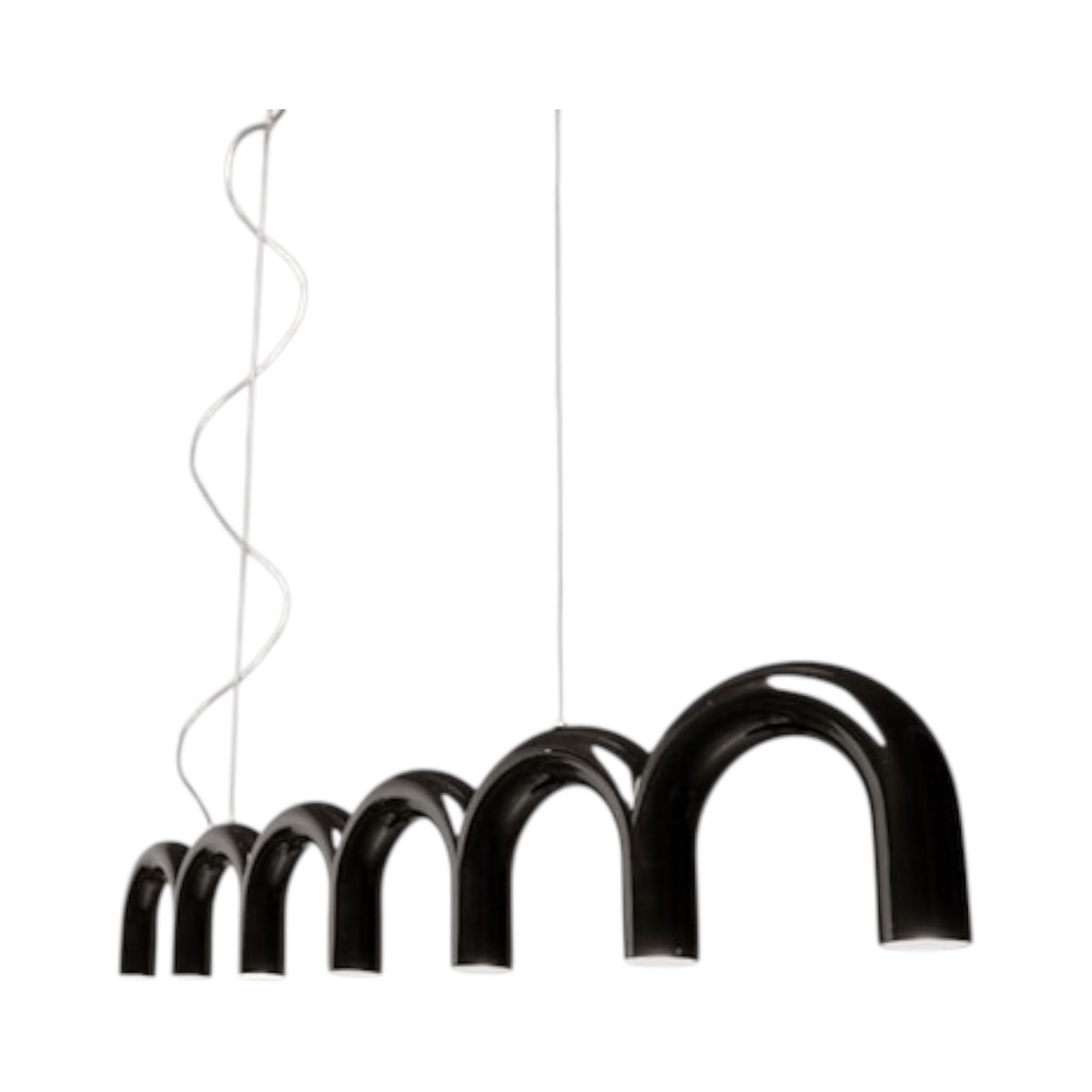 Arch Line Pendant - sculptural multi-shade light for open-plan spaces