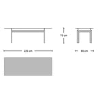 LC6 Table - modernist dining table from Nue Modern