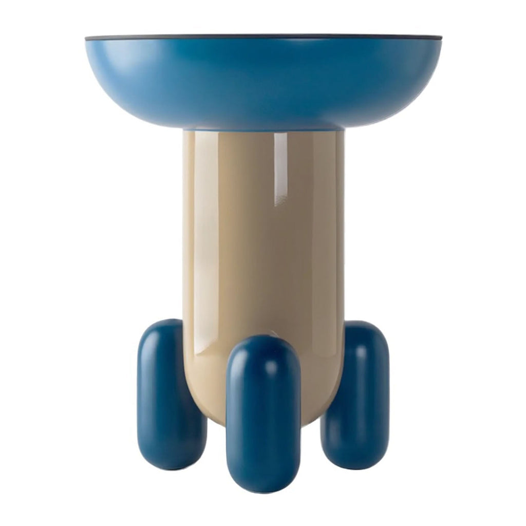 Explorer Tables - sculptural side tables with glossy domed bases