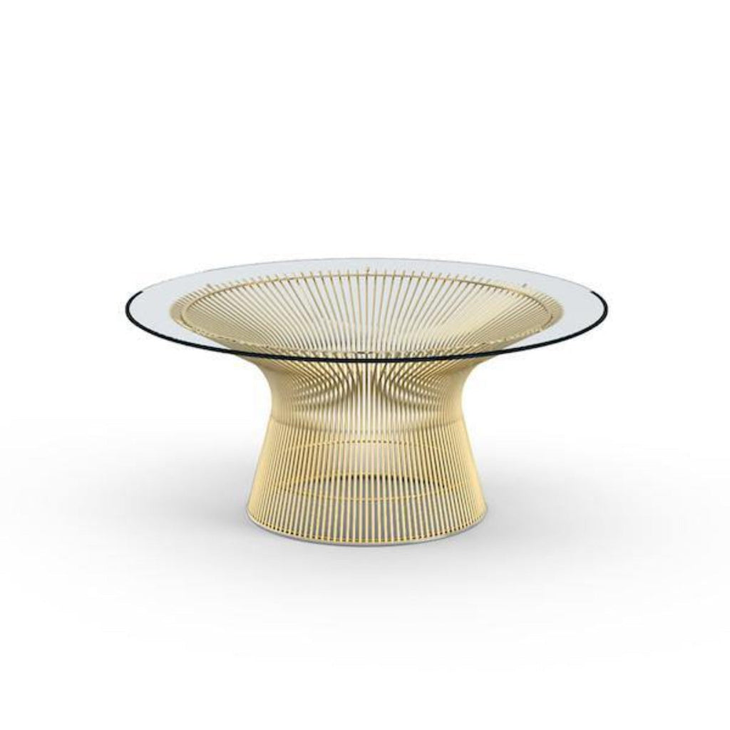 Platner Coffee Table - polished nickel, gold plated or gun black frame
