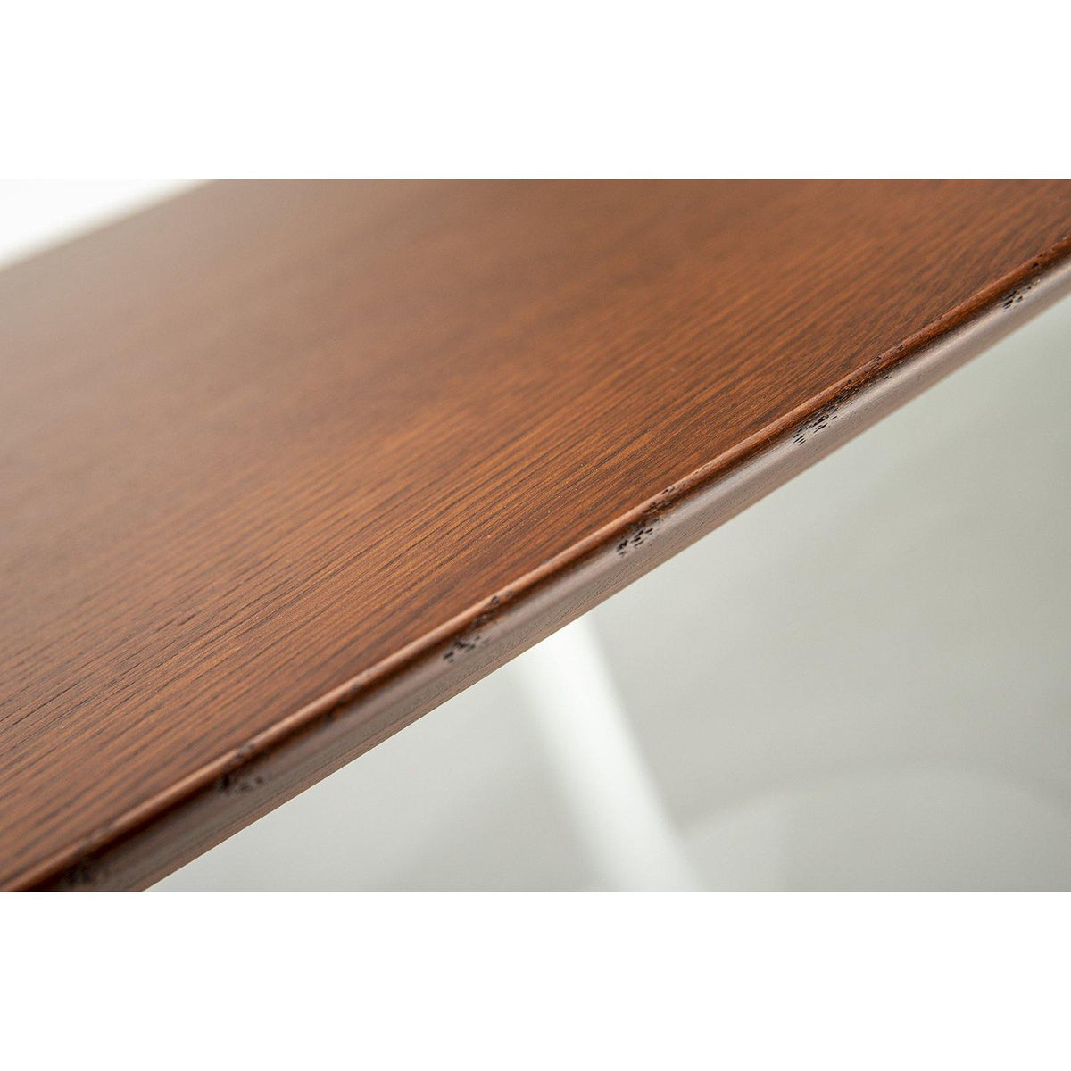 Pedestal Low Table - Wood Top - available with a stained black top