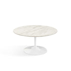 Pedestal Low Table - Marble Top - 51cm round or 60cm oval