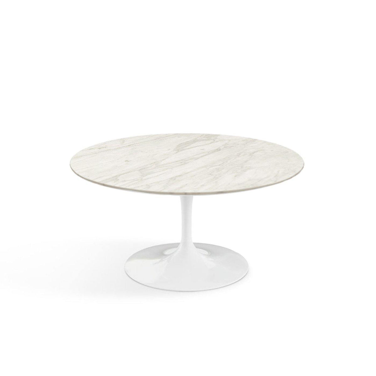 Pedestal Low Table - Marble Top - 51cm round or 60cm oval