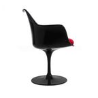 Pedestal Armchair - swivelling on a single sculpted trumpet base