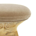 Platner Ottoman - generous cushioned top