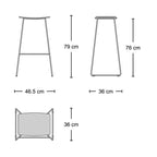 Kees Barstool - upholstered barstool from Nue Modern