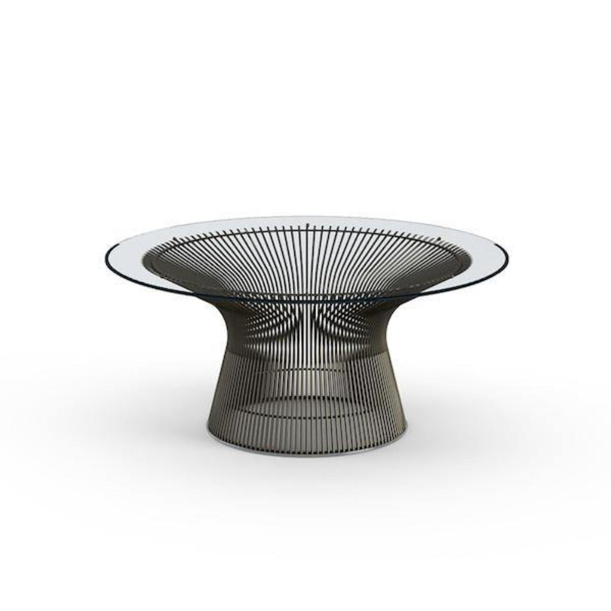Platner Coffee Table - shimmering wire rod base