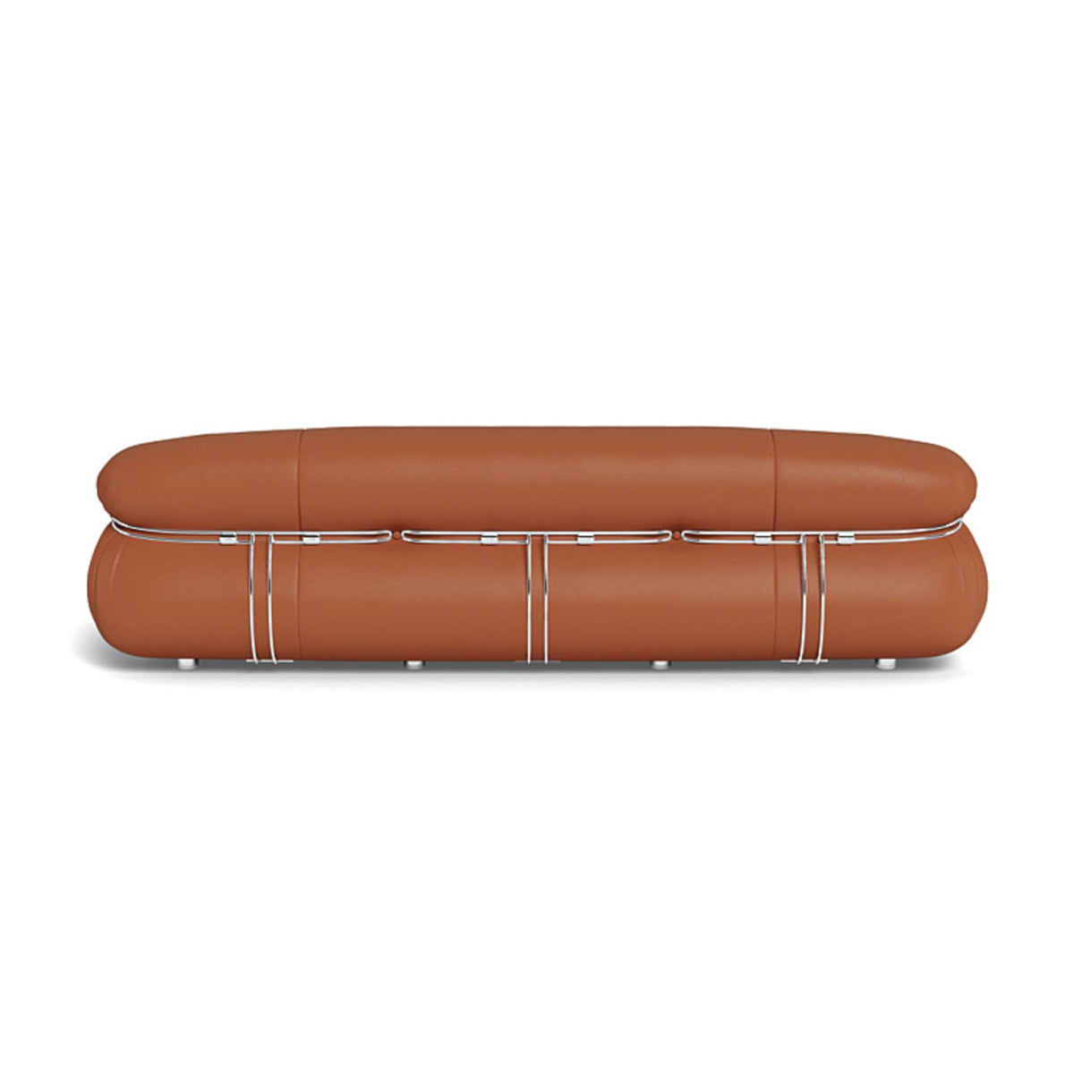 Soriana 3-Seater Sofa - polished chrome clasp