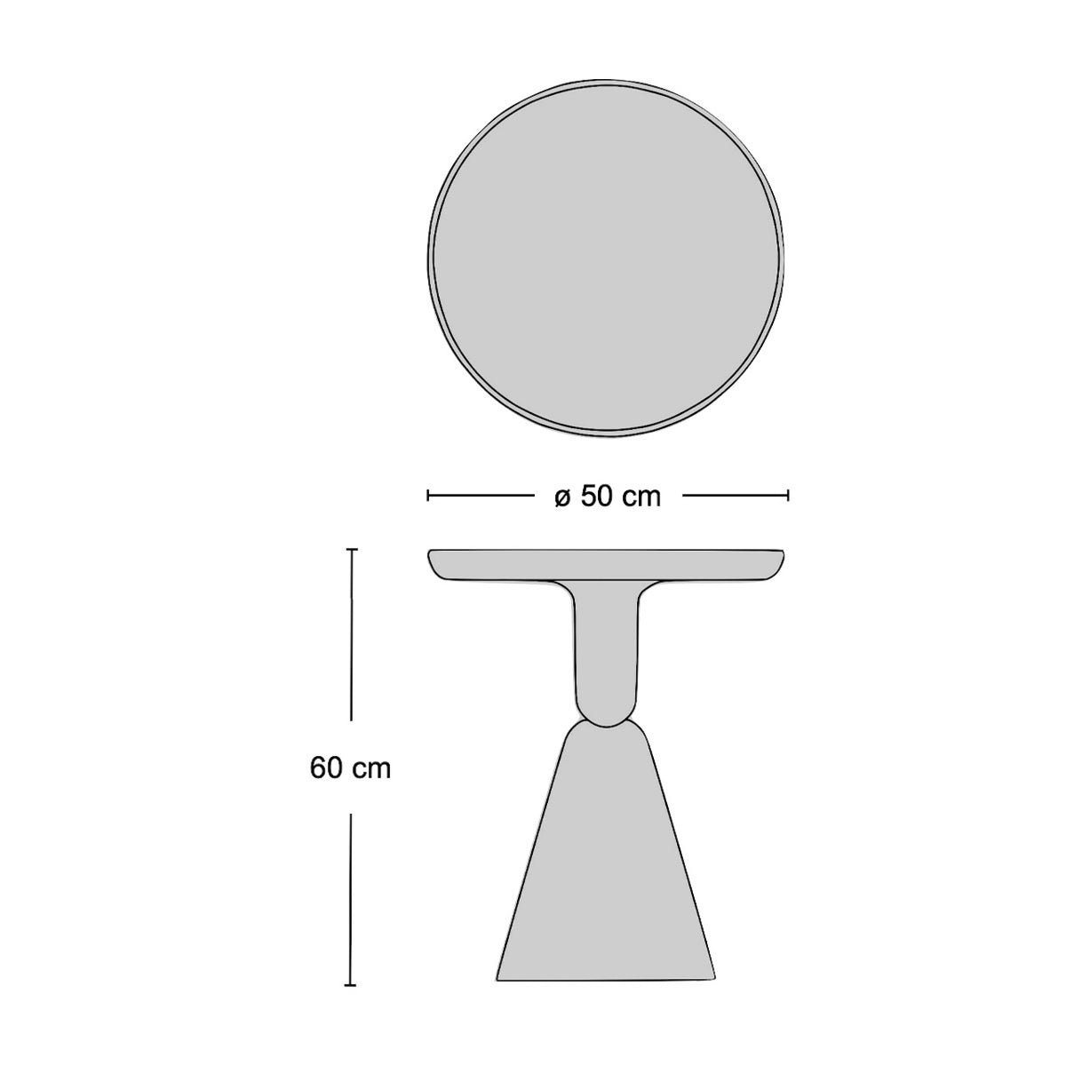 Pion Side Table - sculptural side table from Nue Modern