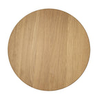 Pedestal Low Table - Wood Top - available with a light walnut top