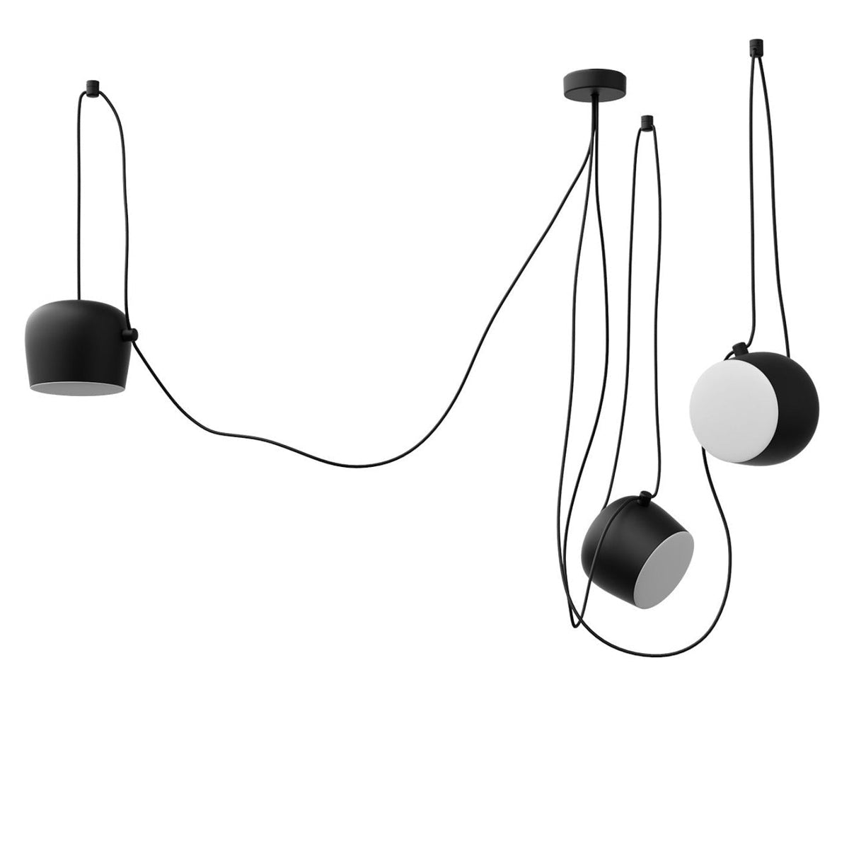 AMI Pendant Lamp - Set of 3 in Black