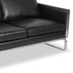 CH103 Sofa - crisp architectural outline and warm timber