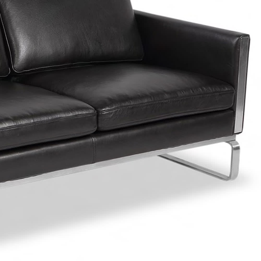 CH103 Sofa - crisp architectural outline and warm timber