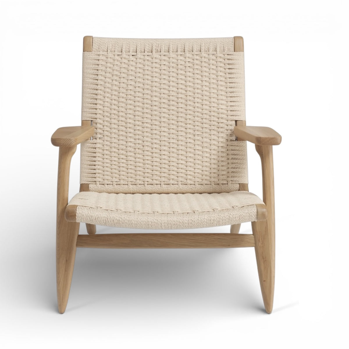 CH25 Lounge Chair - Hans J. Wegner-inspired lounge chair with woven paper cord