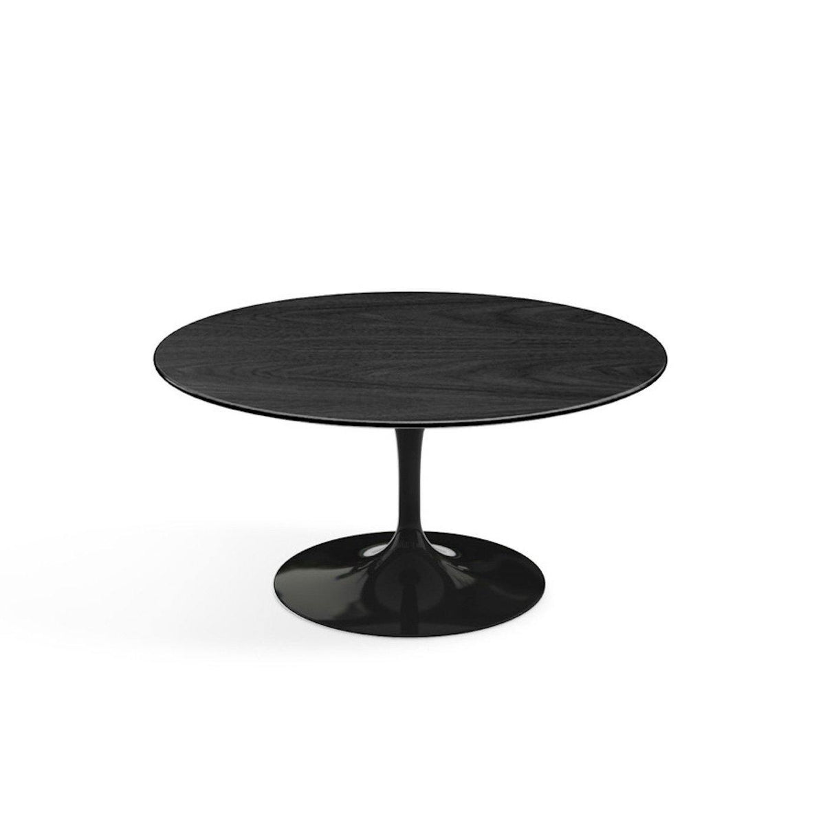 Pedestal Low Table - Wood Top - sturdy, well-balanced base