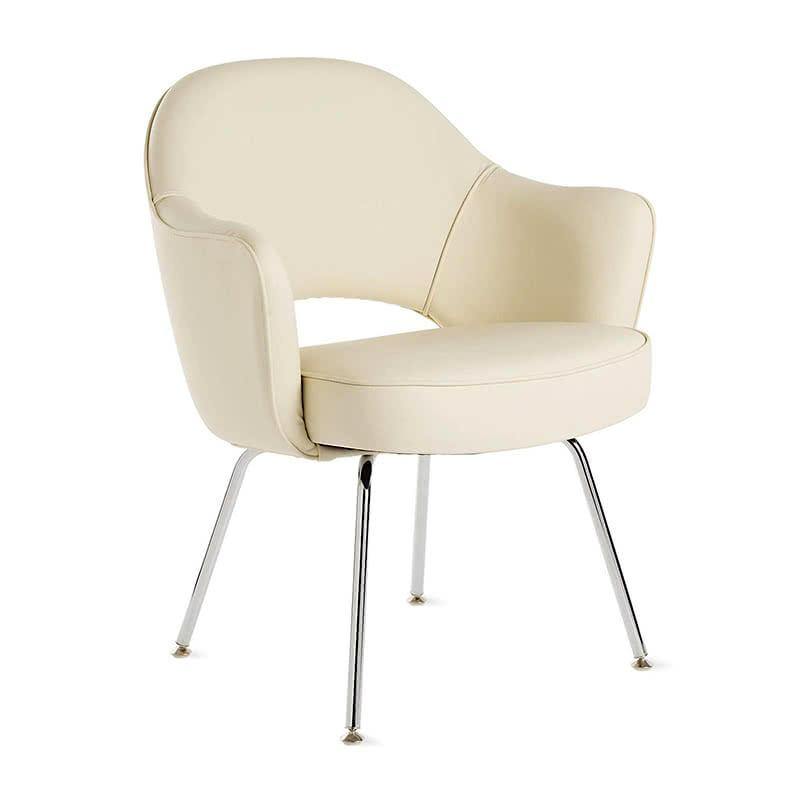 Saarinen Executive Armchair - sculpted upholstered shell with supportive armrests