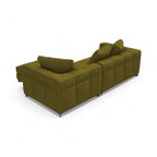 Portman 2-Seater Sofa with Chaise - neatly defined arms