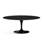 Oval Pedestal Dining Table - Marble Top - sizes from 105cm to 180cm