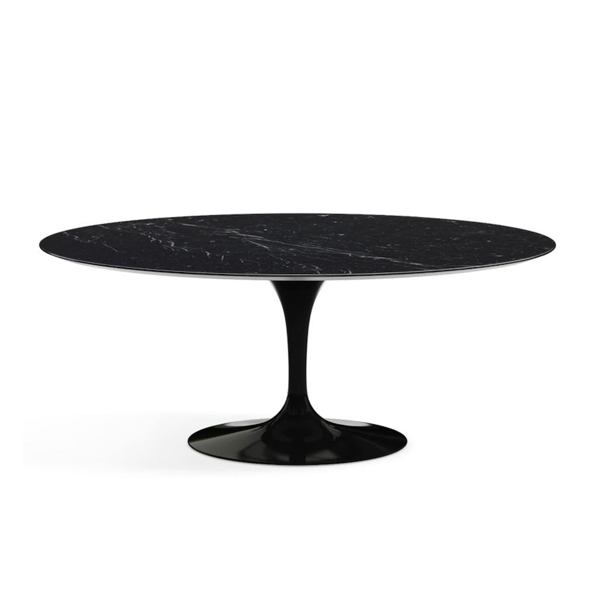 Oval Pedestal Dining Table - Marble Top - sizes from 105cm to 180cm