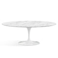 Oval Pedestal Dining Table - Marble Top - available with a Verde Alpi marble top