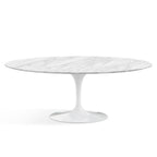 Oval Pedestal Dining Table - Marble Top - available with a Verde Alpi marble top