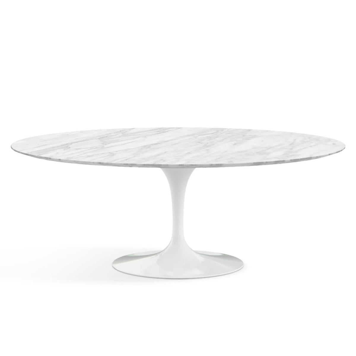 Oval Pedestal Dining Table - Marble Top - available with a Verde Alpi marble top