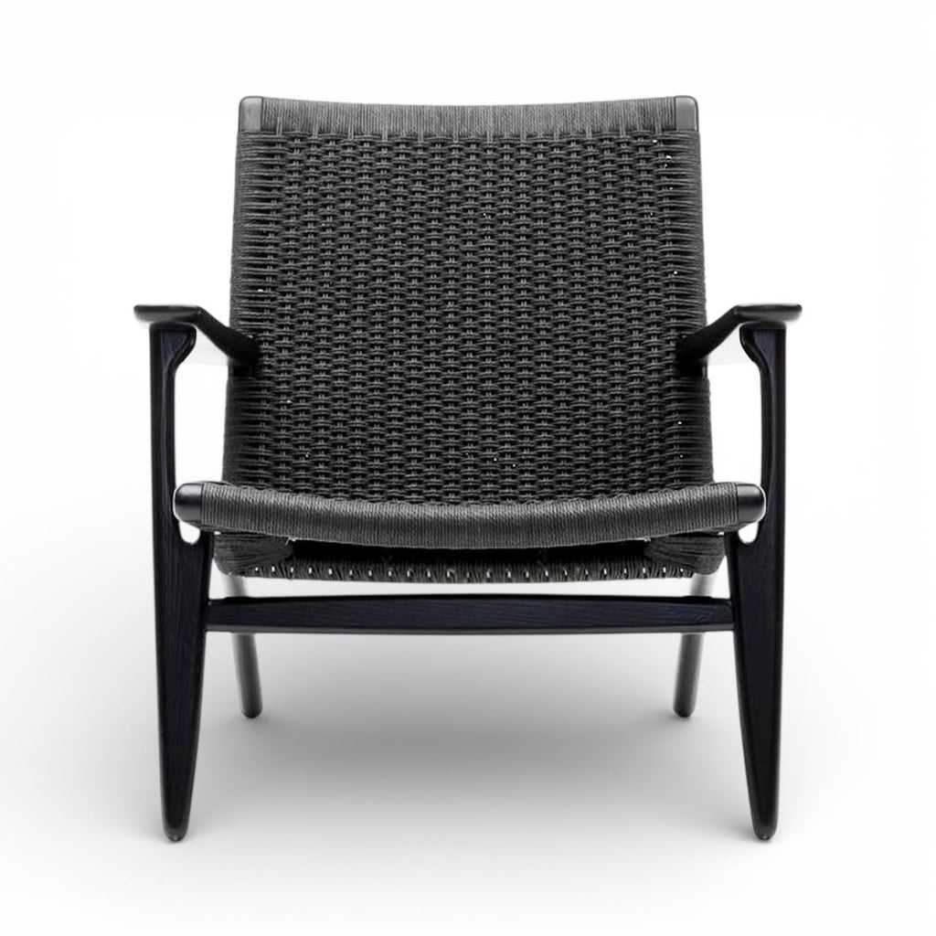 CH25 Lounge Chair - woven backrest