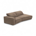 Budapest Sectional Sofa - softly rounded arms flowing through the sectional turn