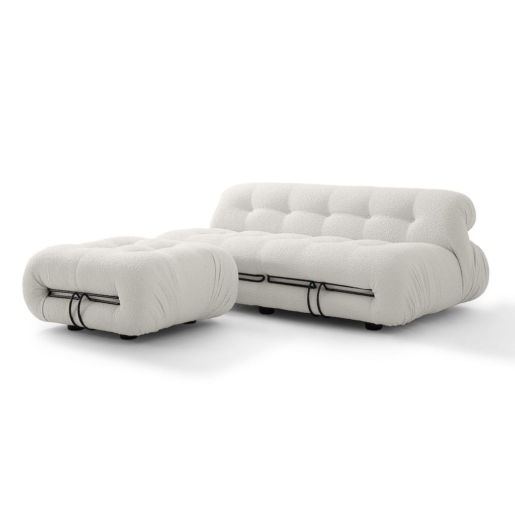 Soriana 2-Seater Sofa - compact billowing sofa