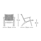 CH25 Lounge Chair - woven cord lounge chair from Nue Modern