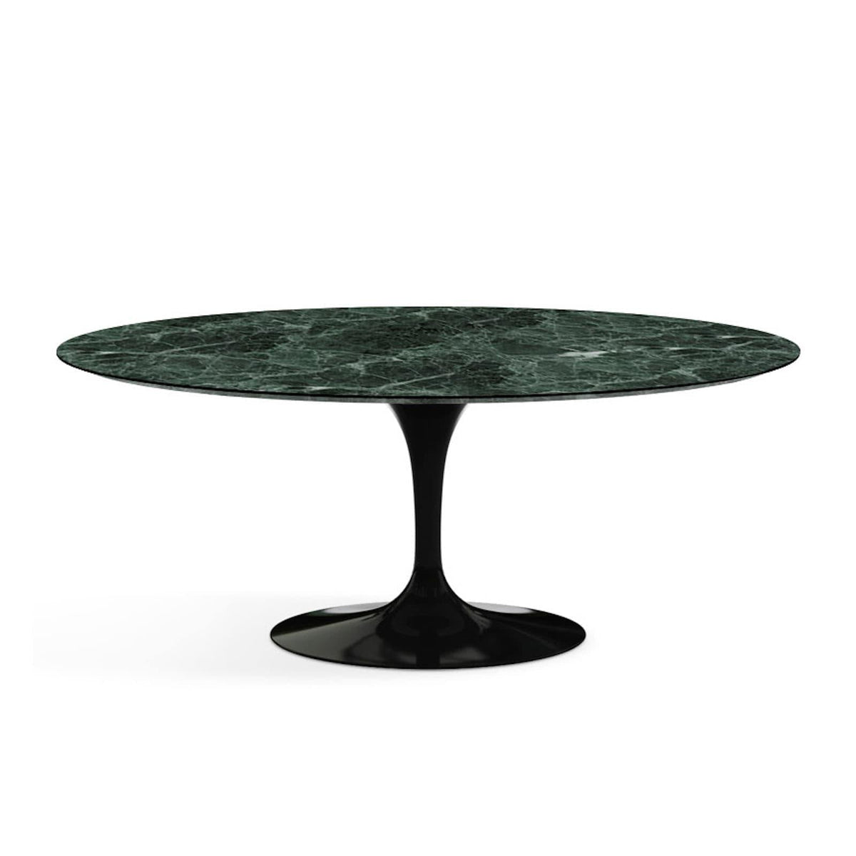 Oval Pedestal Dining Table - Marble Top - available with an Emperador Dark marble top