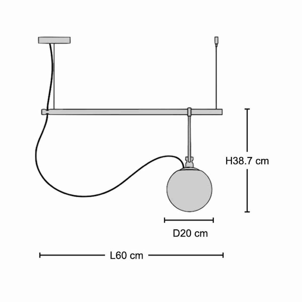 NH Suspension - even, diffused downward light