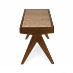 Pierre Jeanneret Bench - solid hardwood frame on angled legs