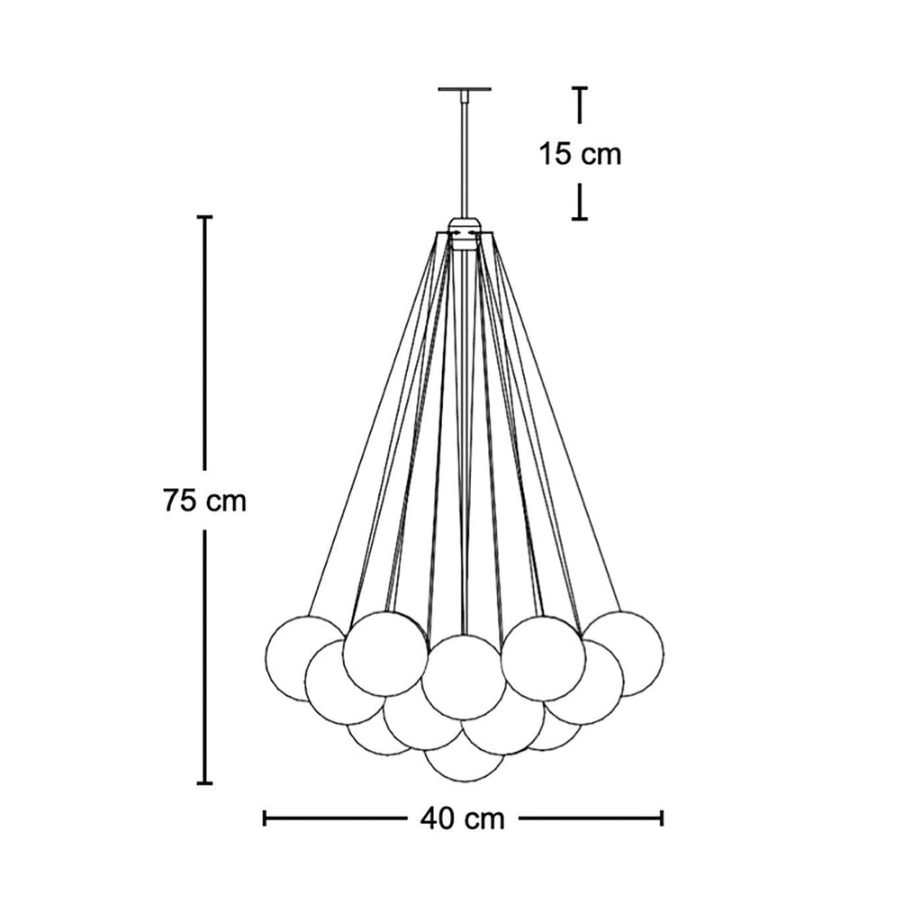 Cloud Chandelier - statement pendant for dining rooms and double-height spaces