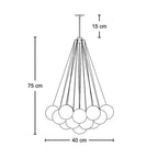Cloud Chandelier - statement pendant for dining rooms and double-height spaces