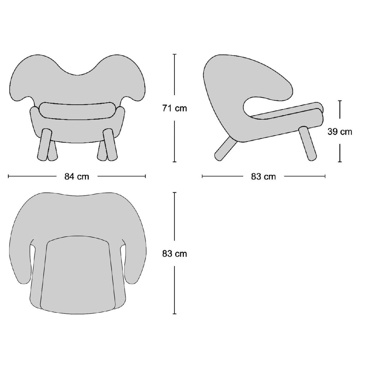 Pelican Chair - sculptural lounge chair from Nue Modern