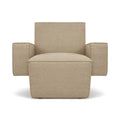 Hunk Armchair - monolithic lounge armchair with exaggerated proportions