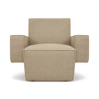 Hunk Armchair - monolithic lounge armchair with exaggerated proportions