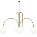 Bomba Chandelier size 100cm in Gold with Lights On | Nue Modern