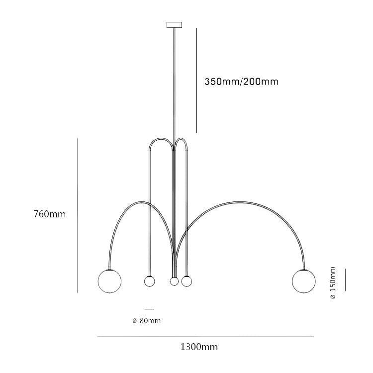 Bomba Chandelier size 130cm | Nue Modern